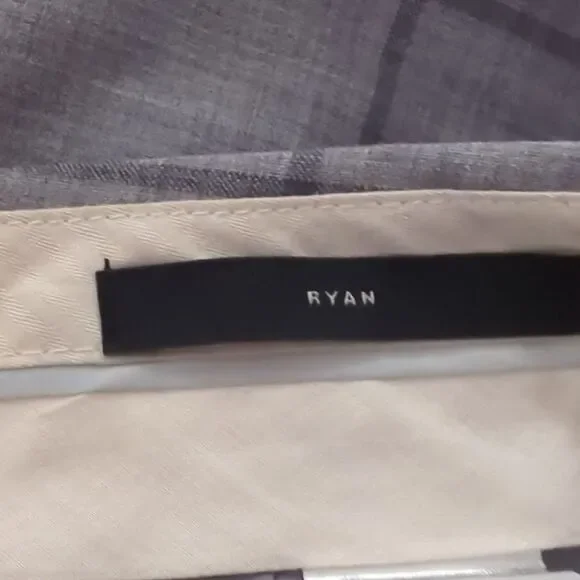 Banana Republic Gray Plaid Dress Pants - Picture 7 of 8